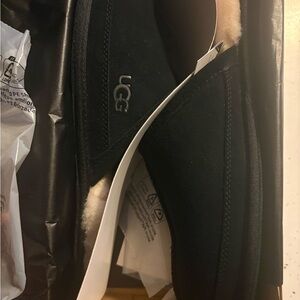 UGG Black Vanwyn Slippers Cream Fur